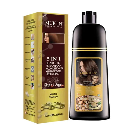 MUICIN 5IN1 HAIR COLOR SHAMPOO GINGER & ARGAN OIL 200ML